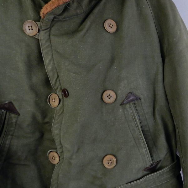 SPECIAL French Army Canadian Mouton Jacket 1930-1940s Size80L Vintage специальный Vintage Франция армия Canadian мутон 