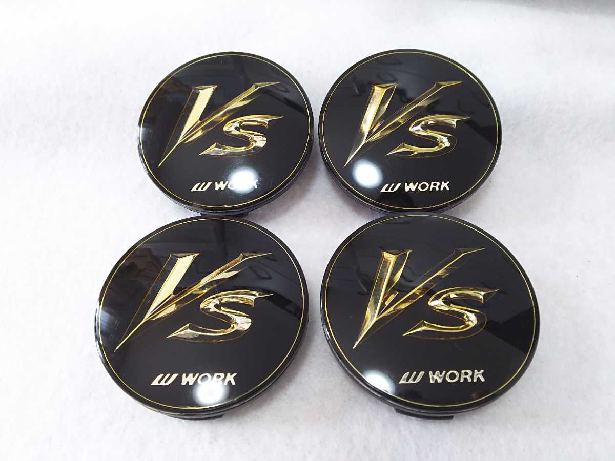 WORK VS センターキャップ ワーク ホイールセンターキャップ 金文字