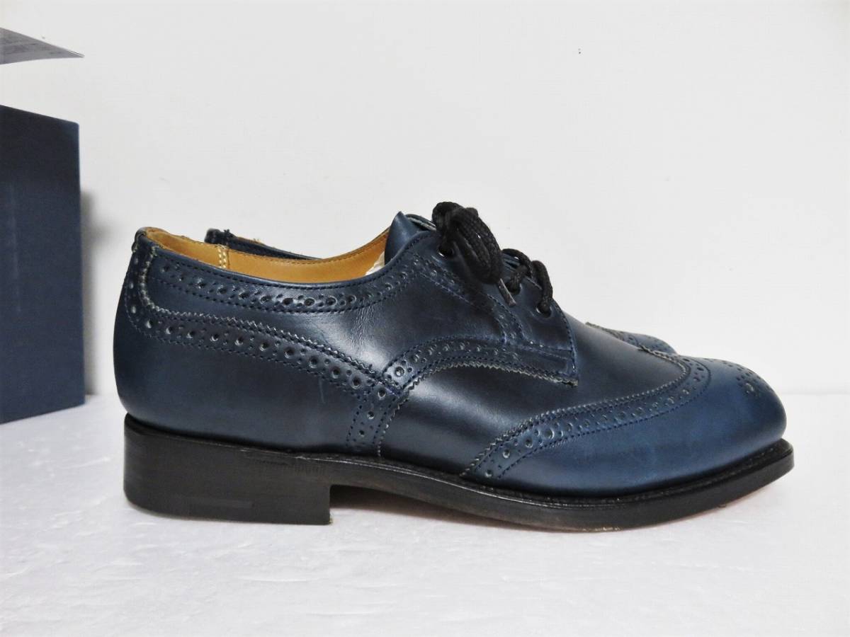  free shipping regular price 8 ten thousand Tricker\'s L5679 PARISIAN BLUE 6 Tricker's Wing chip medali on Trickers navy 24
