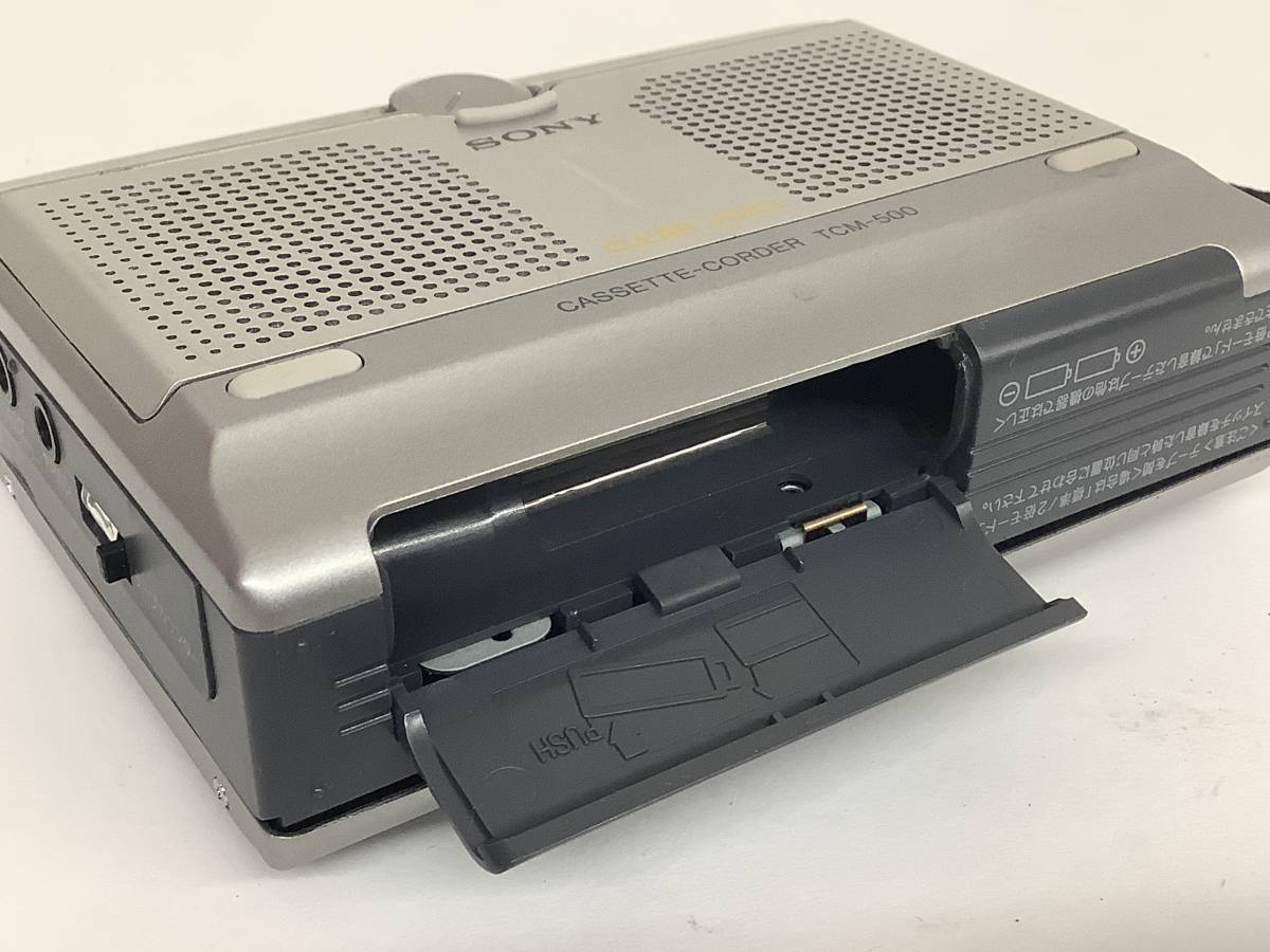 昭和レトロ 当時物 SONY ソニー CLER VOICE カセットコーダー CASSETTE-CORDER TCM-500 MADE IN JAPAN 日本製_画像8