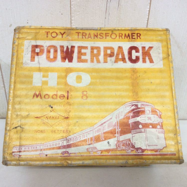 [ SAKAI POWER PACK Model 8 ] TOY TRANSFORMER secondhand goods original box go in rare collection Vintage steam locomotiv HO gauge 