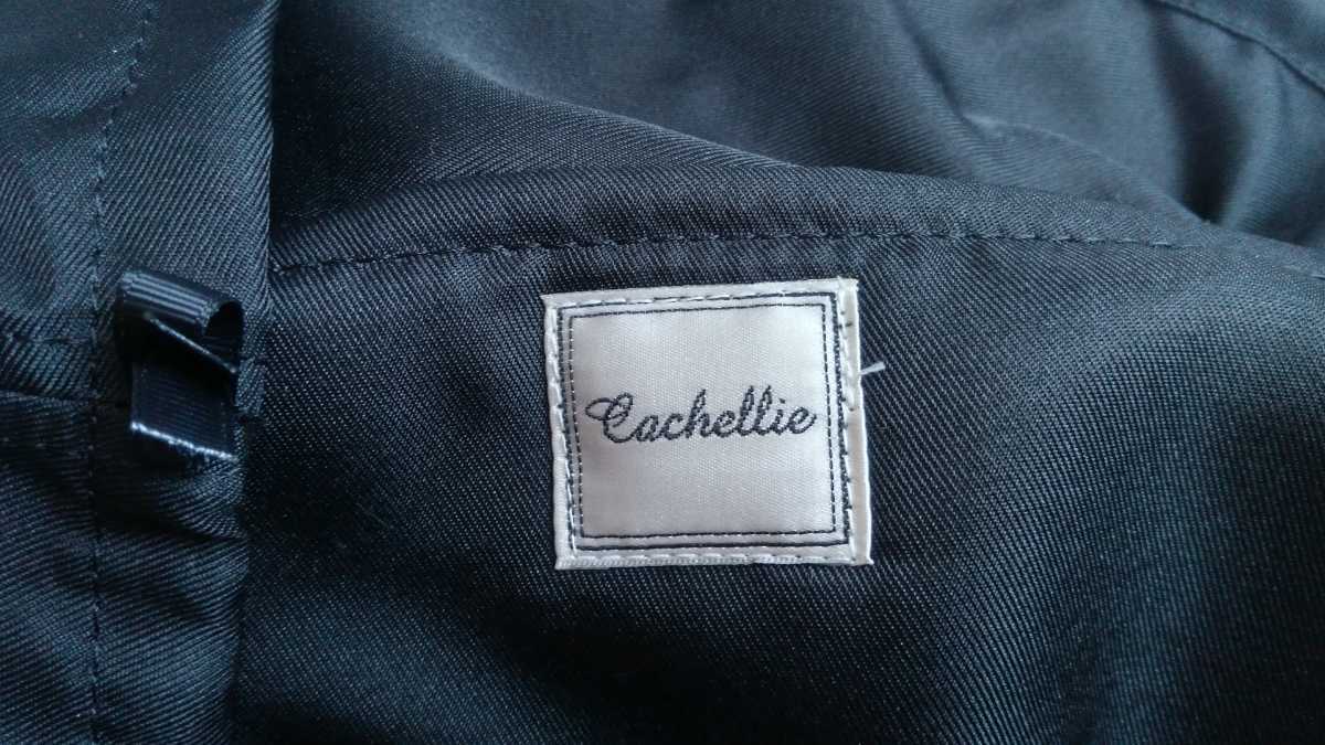 【未使用】Cachellie◆ファートートバッグ◆トートバッグ◆フリルハンドル◆大容量◆ダークグレー