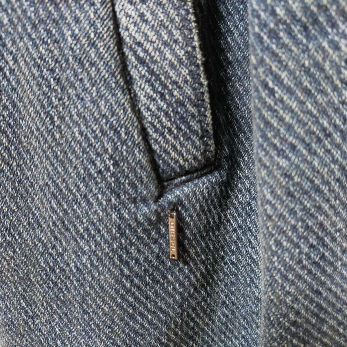 DIESEL ディーゼル デニム風 インディゴ ピーコート Pコート XL DIESEL ディーゼル デニム風 インディゴ ピーコート Pコート XL