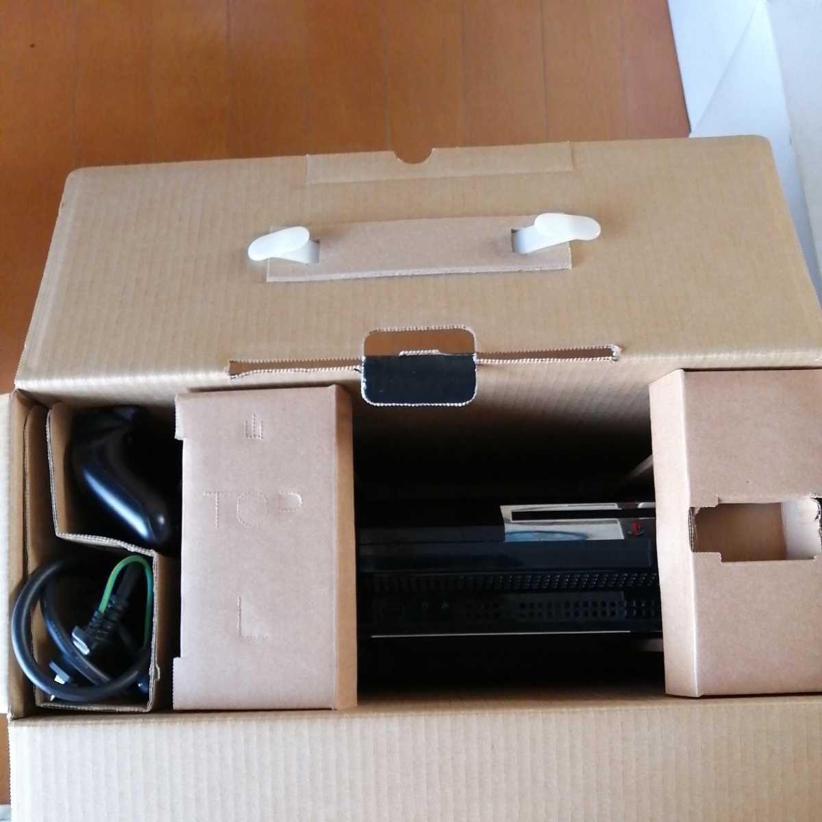 CECHA00 通電確認 PS3 本体 コントローラー美品箱付 厚型 初期型 CECHA00 ブラック プレステ3 PlayStation3 SONY ソニー ランプ正常