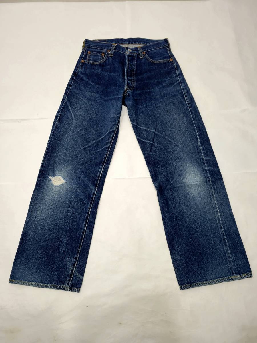 良い色落ち バレンシア工場製 98年 USA製 Levi's リーバイス 501xx w30 555 90s ヒゲ落ち ハチの巣 90年代 ビンテージ