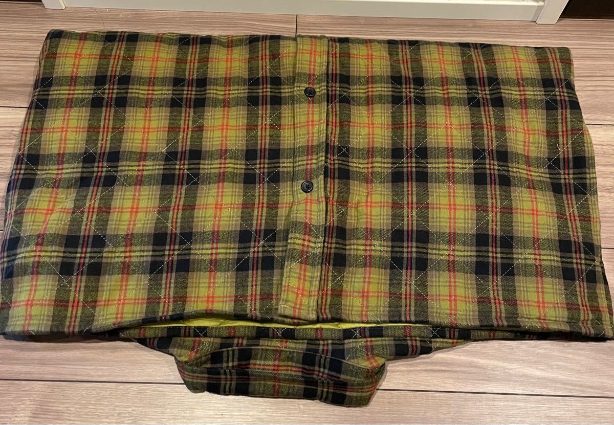 Supreme Quilted Plaid Flannel Shirt シュプリーム ネルシャツ Olive