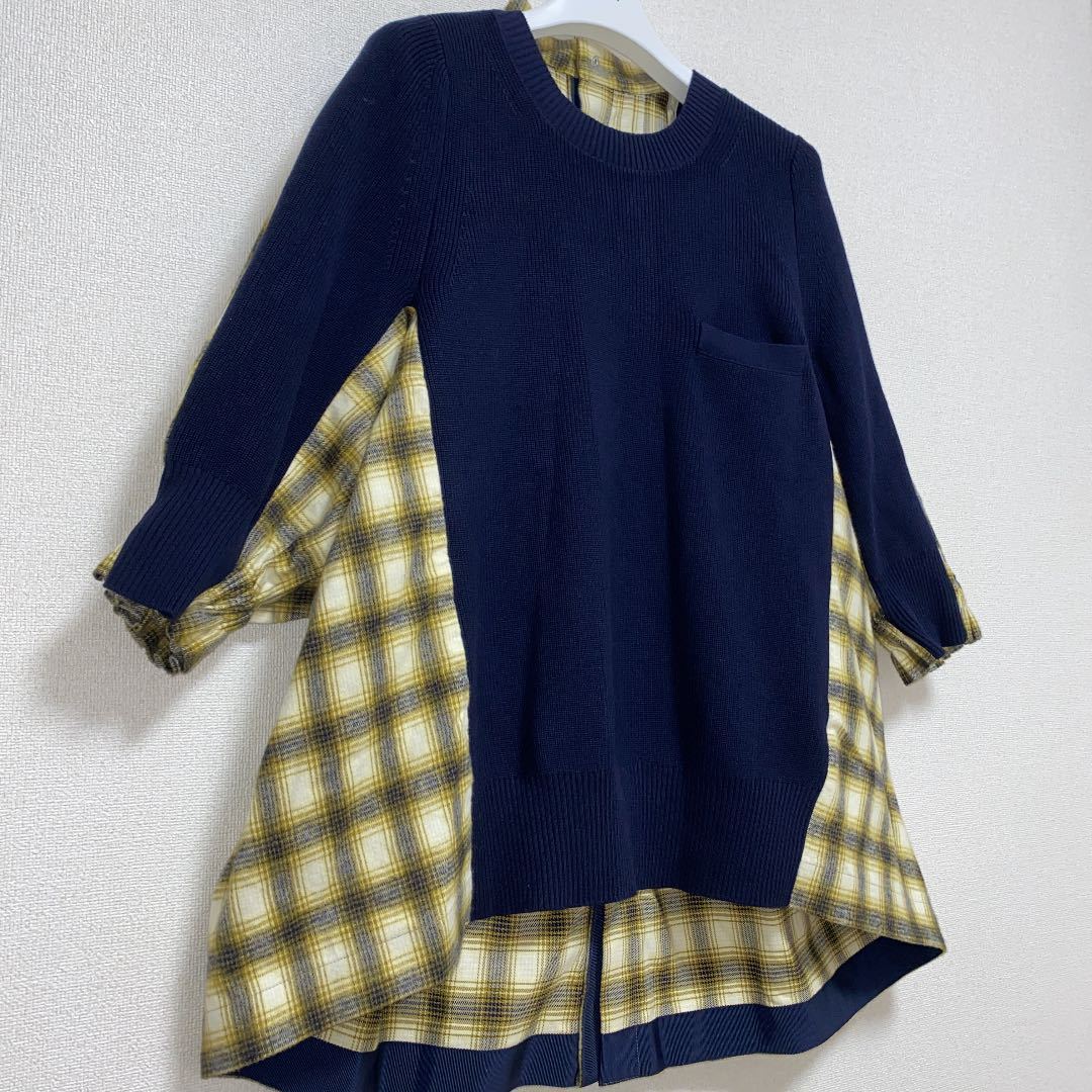 辻元舞『新品 未使用』☆sacai サカイ☆2020AW コットン ニット