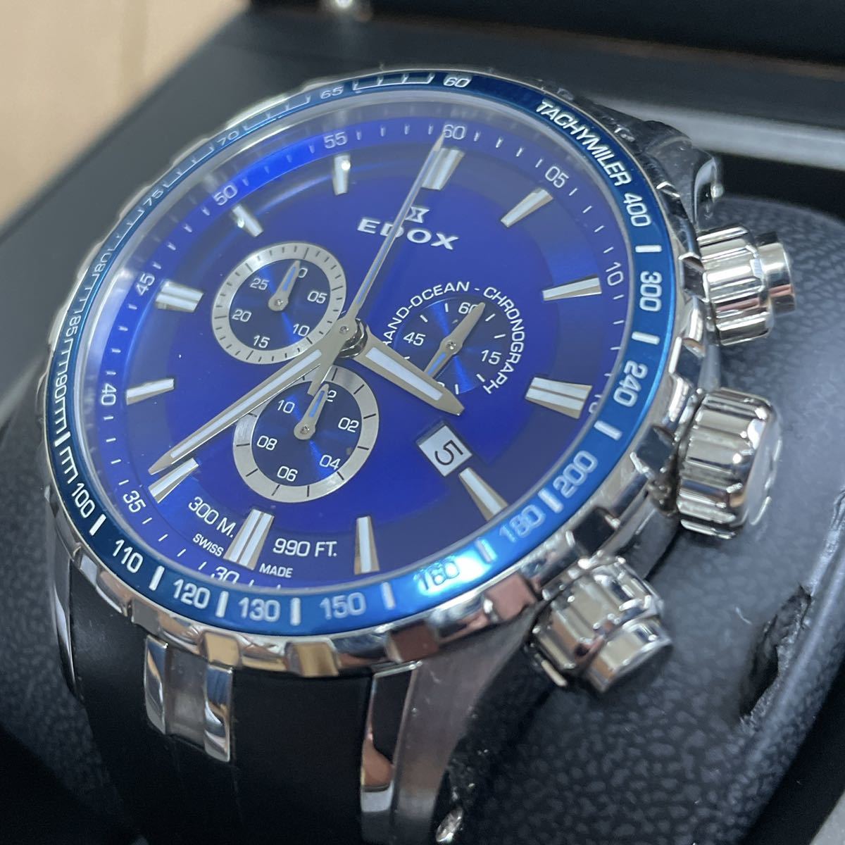 最終価格 EDOXエドックスGRAND OCEANグランドオーシャンクロノグラフ