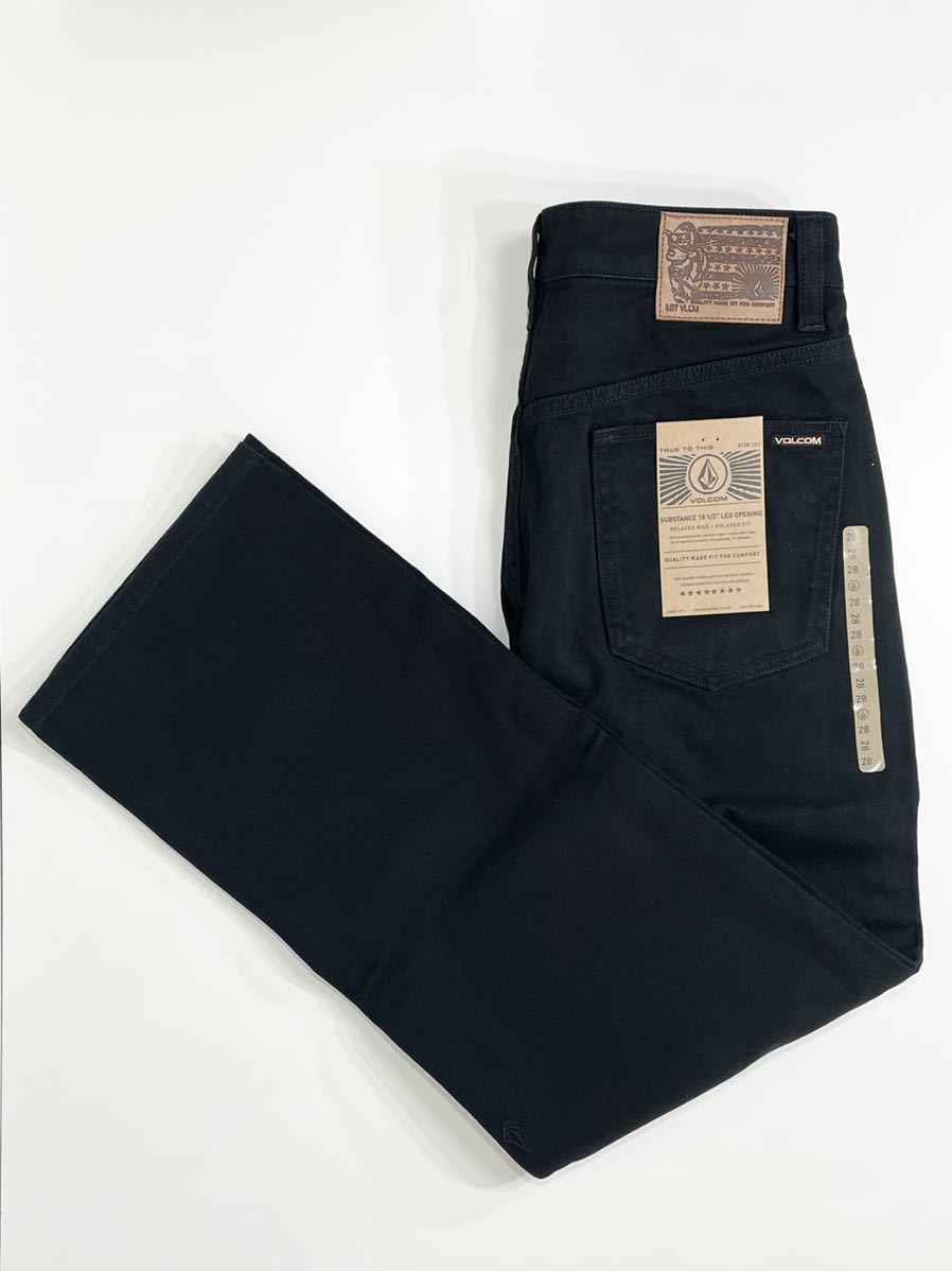 VOLCOM ボルコム A1912100BLK 28インチ ジーパン ブラック デニム パンツ DenimPants リラックスフィット ヴォルコム 新品 即決 送料無料の画像1