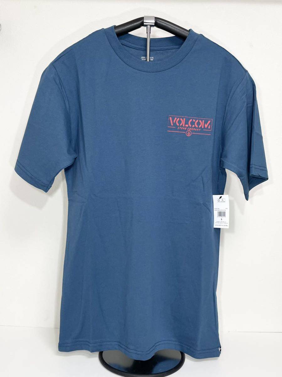 VOLCOM ボルコム AF542104PTR メンズ XXLサイズ 半袖Tシャツ T-Shirts バックプリント ブルー色 大きい服 3L ヴォルコム 新品即決 送料無料_画像1