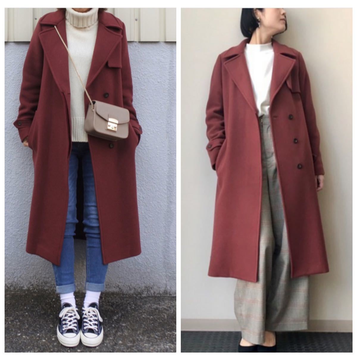 ナノユニバースmanteco BIBYE ダブルボタン コート ナノユニバースmanteco BIBYE ダブルボタン コート