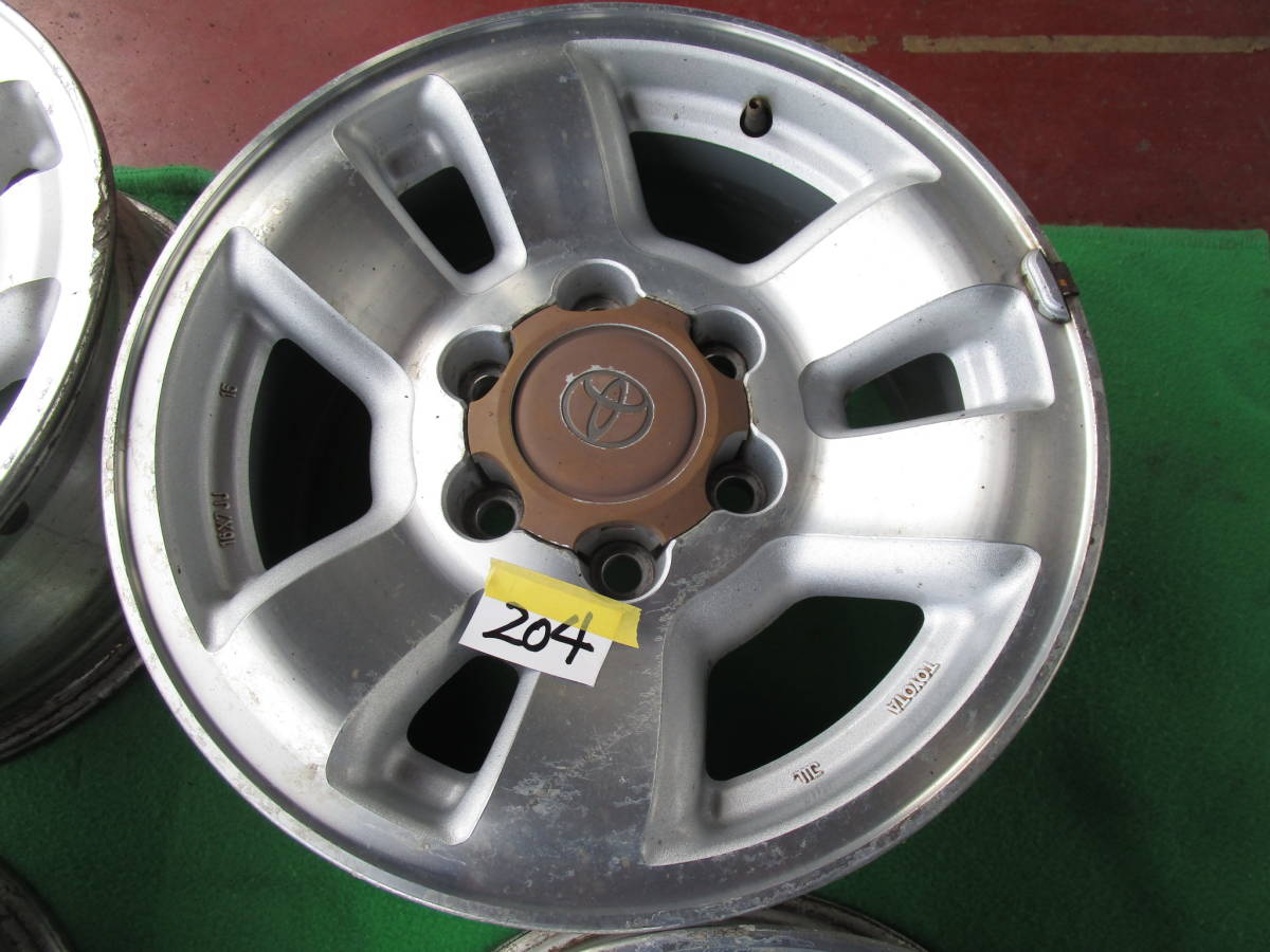 204 16X7JJ Toyota original aluminium wheel Land Cruiser for?4 pcs set secondhand goods..