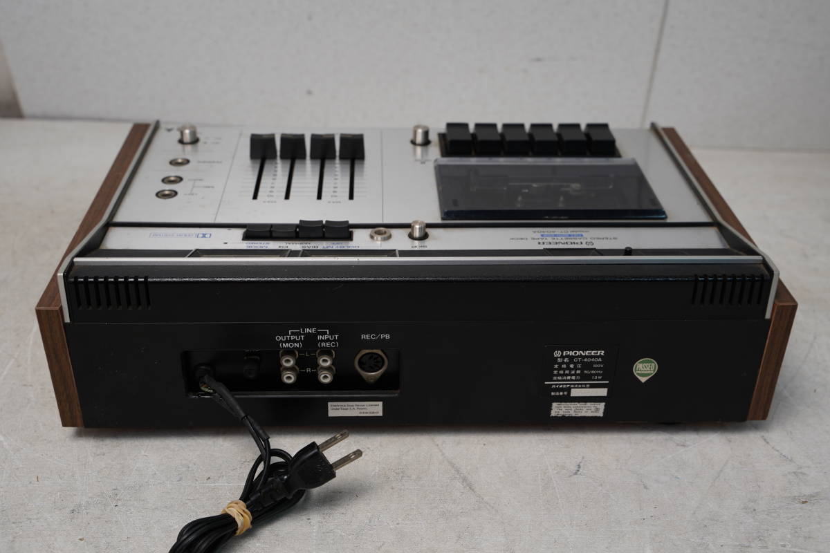 【超希少】【動作品】Pioneer CT-4040A カセットデッキ レトロ Yahoo!オークション - 02 パイオニア Pioneer カセットデッキ CT
