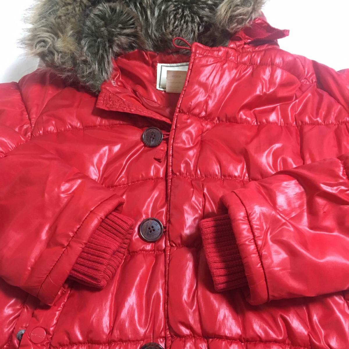 WOOLRICH ウールリッチ ダウンジャケット フード付きジャンパー 赤 レッド Mサイズ メンズ_画像3