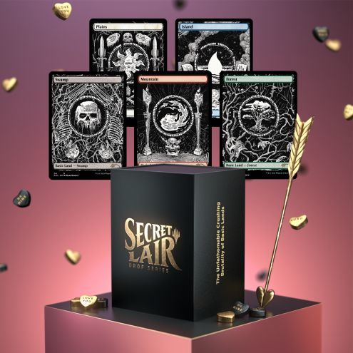 【カードのみ】Secret Lair The Unfathomable Crushing Brutality of Basic Lands 基本土地5種セット【開封品】_画像1