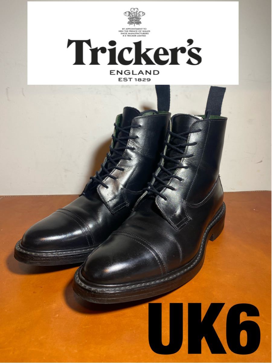 Tricker's トリッカーズ ストレートチップレースアップブーツ