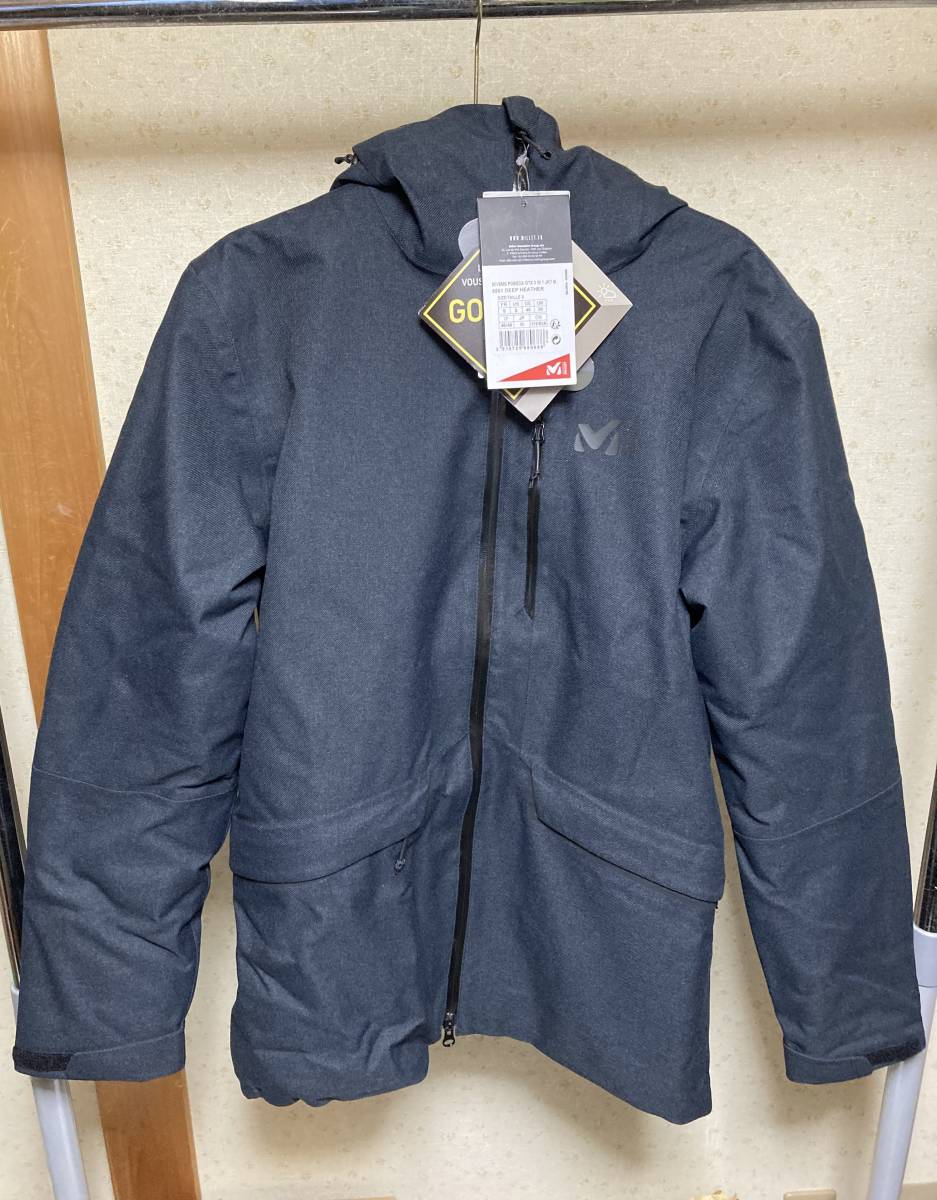 新品 ミレー POBEDA GTX 3 IN 1 JKT ディープヘザー メンズ S ジャケット ポベダ ゴアテックス 雪山 アウター+インナー ハードシェル_画像1