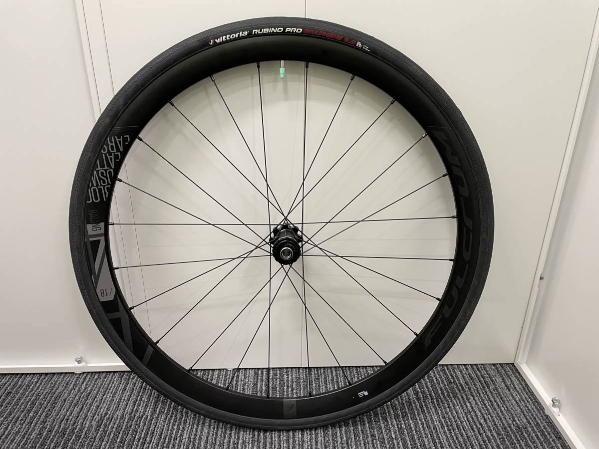 新品未使用 FULCRUM フルクラム RACING 418DB アルミ クリンチャー チューブレスレディ ホイール・タイヤ前後セット
