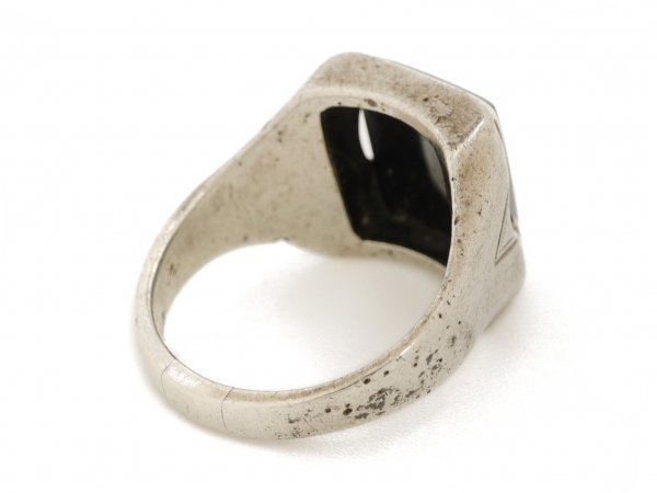 50s Vintage CLARK RING серебряный производства квадратное hema тугой Rome рыцарь солдат inter rio кольцо скульптура камея американский производства кольцо 