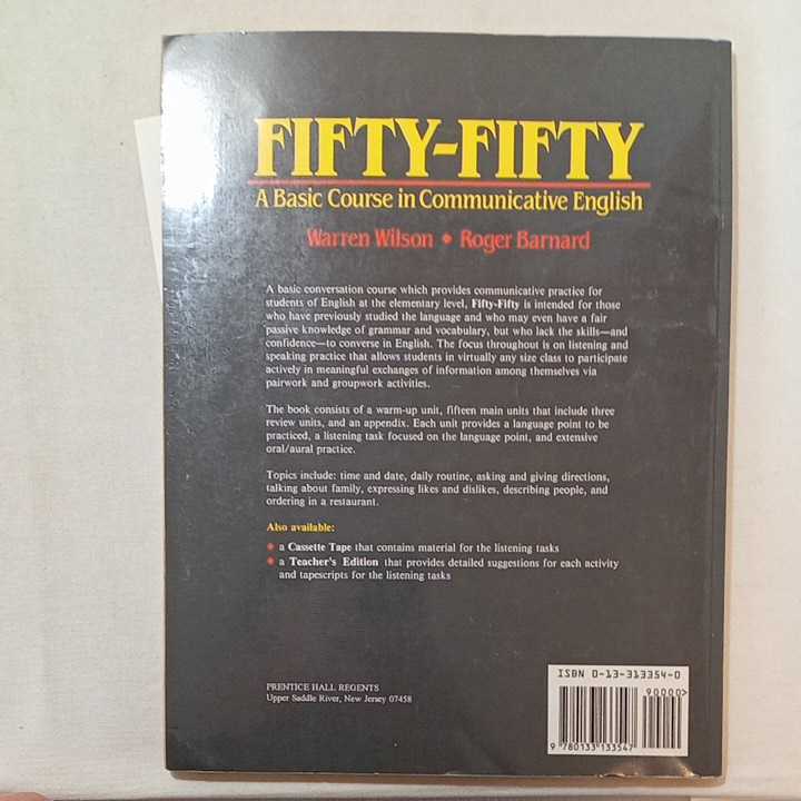 zaa-285♪FIFTY-FIFTY ペーパーバック 1991/8/1 英語版 Warren Wilson (著), Roger Barnard (著)