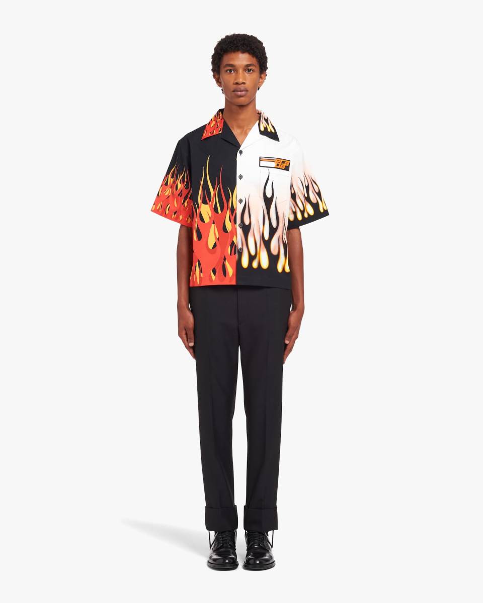 Yahoo!オークション - PRADA Double Match Flames heavy cotton Yahoo!オークション - PRADA Double Match Flames heavy cotton