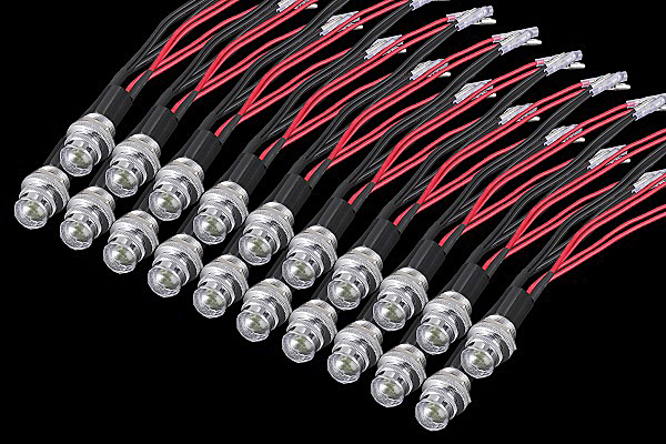 □白色□新品⇒20個セット パイロットランプ ダイヤカット LED埋め込み