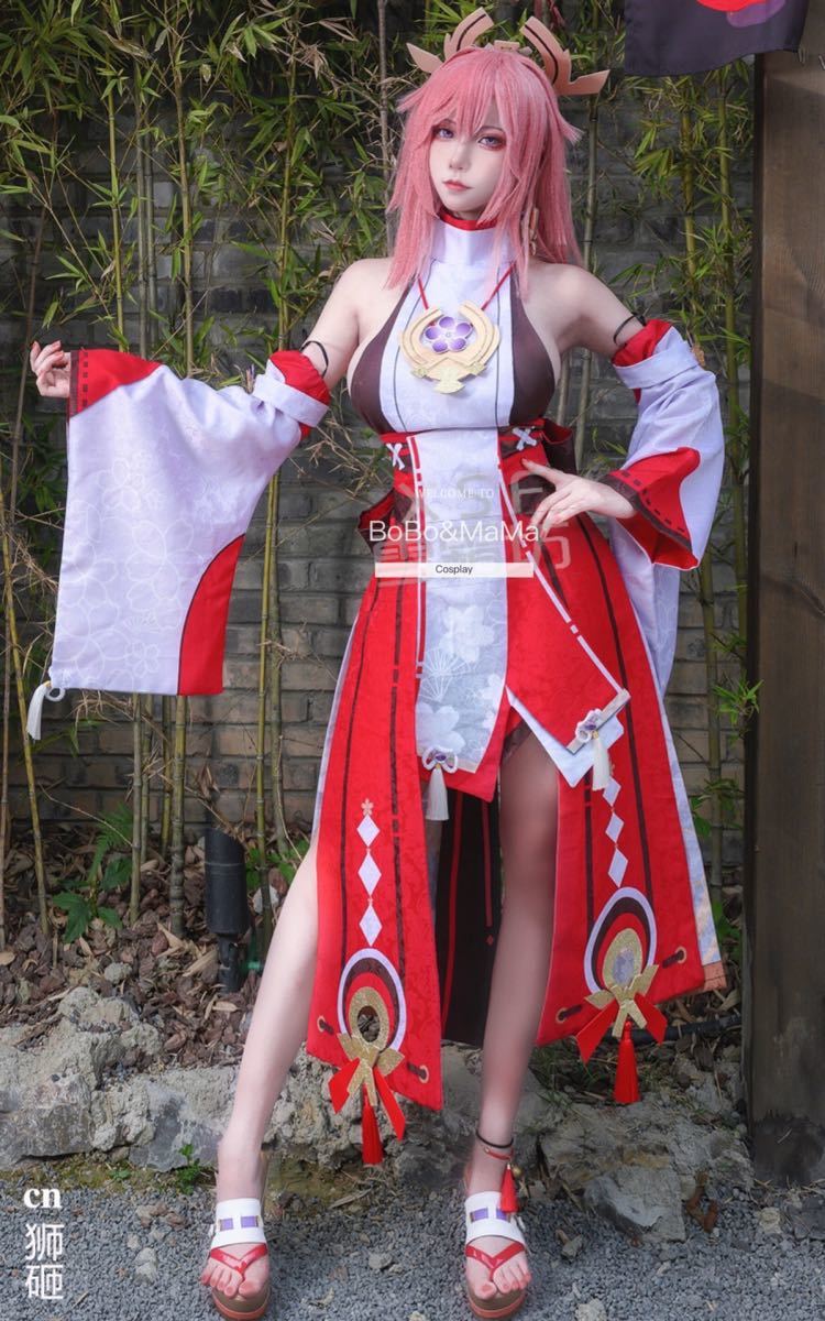 在庫得価】原神げんしん 八重神子(やえみこ) 喵屋小铺製 コスプレ衣装