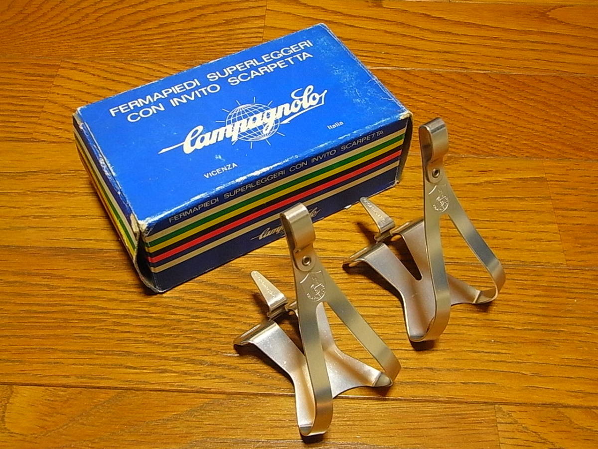  ultra rare Campagnolo Campagnolo light alloy toe clip NJS recognition goods S size unused goods that 1 bicycle race piste 