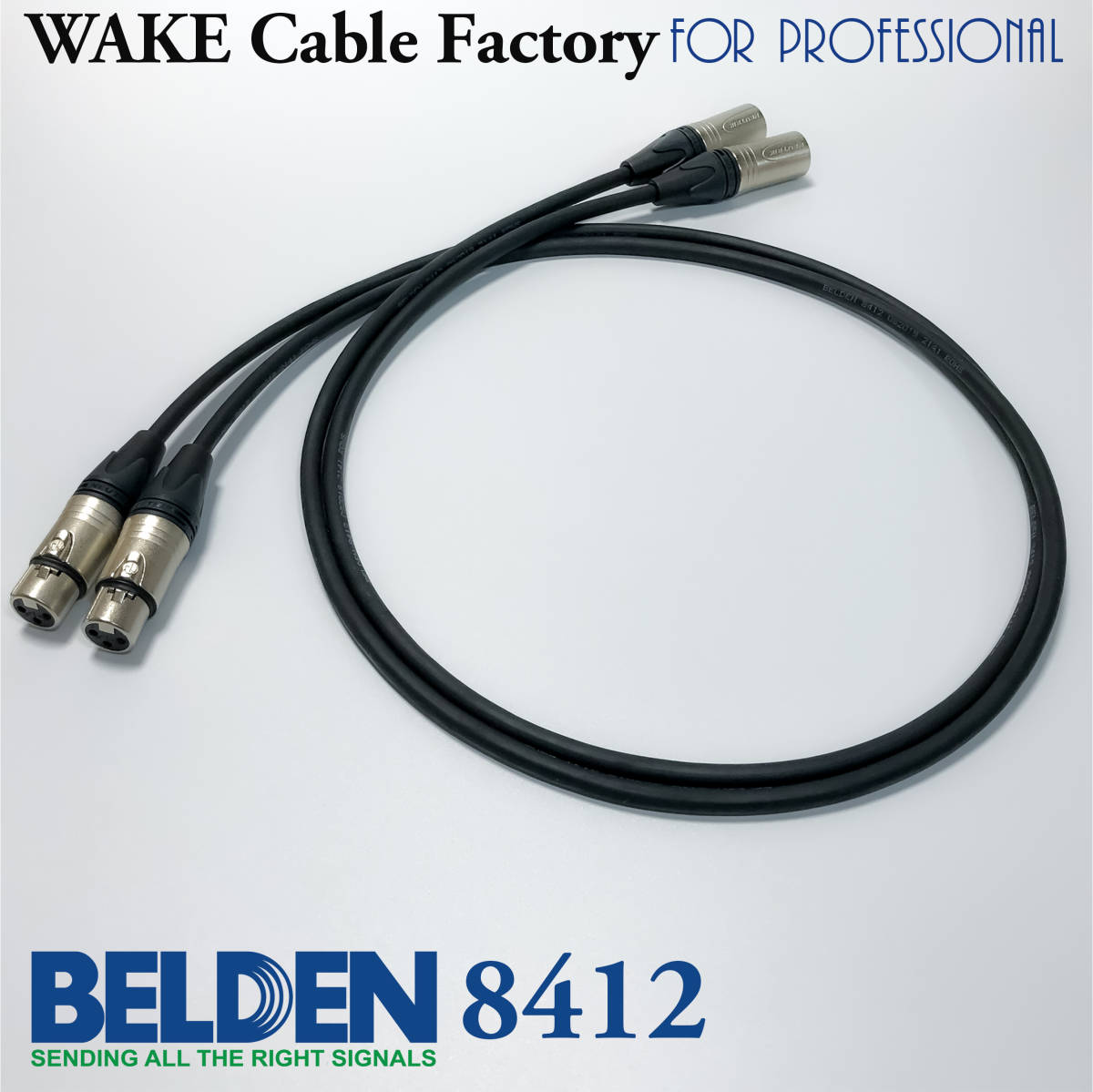 * domestic . necessary the best!BELDEN8412*XLR balance cable 50cm stereo pair 