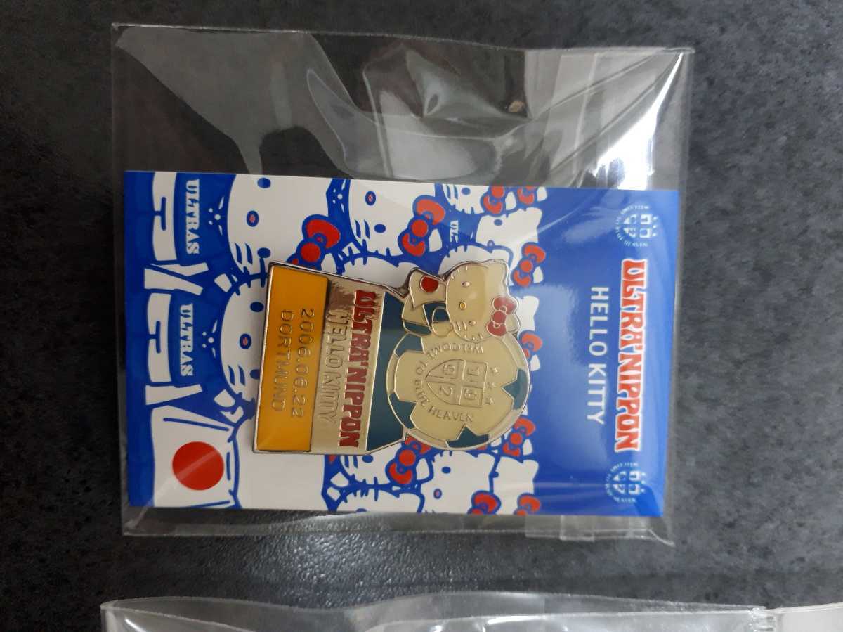  Hello Kitty pin bachi pin badge rugby soccer Japan representative World Cup Ultra Nippon Sanrio unused 