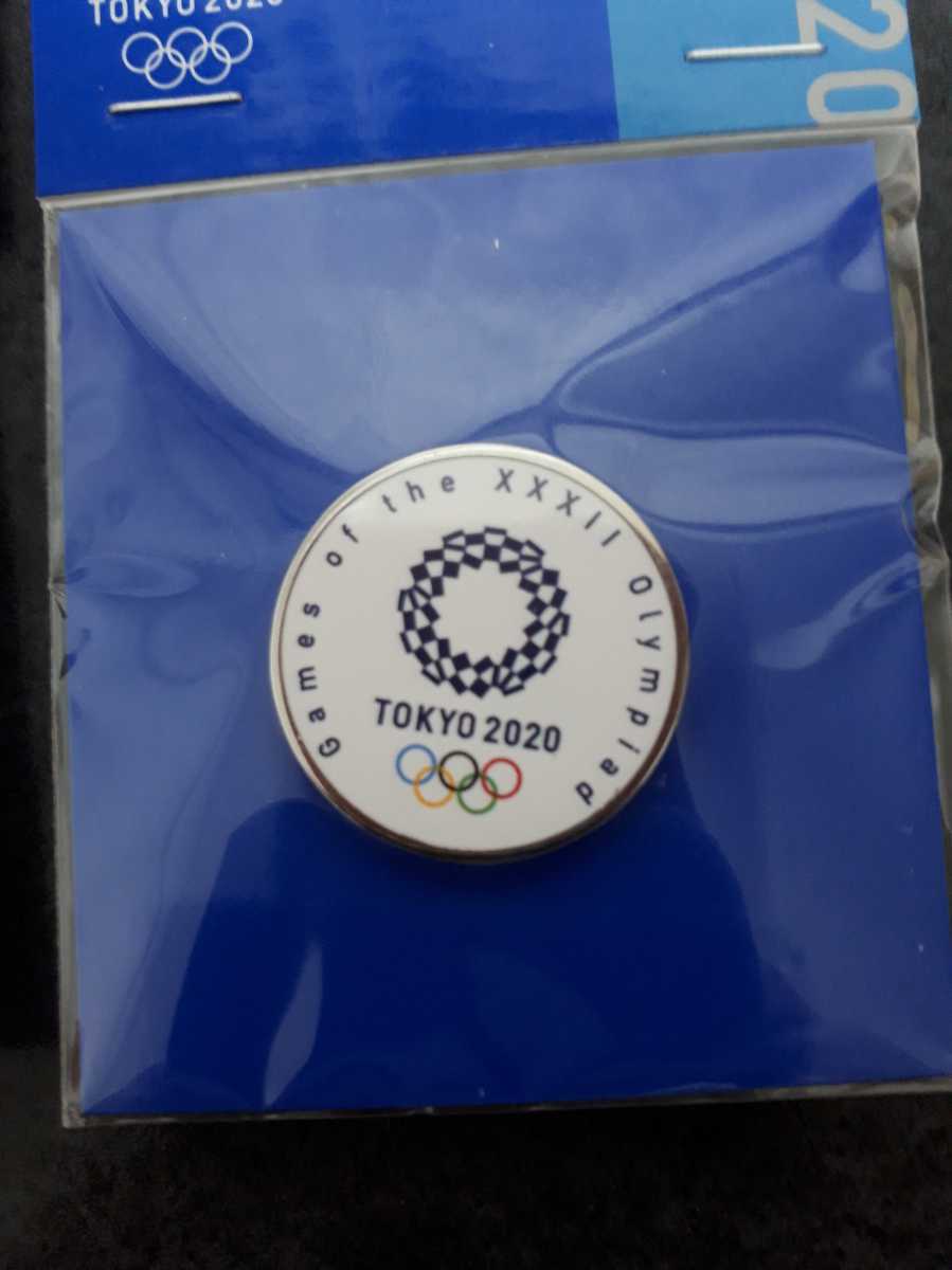東京オリンピック ピンバッジ ピンバッチ　2020　ラウンド　エンブレム　ピンズ　未使用　2個セット