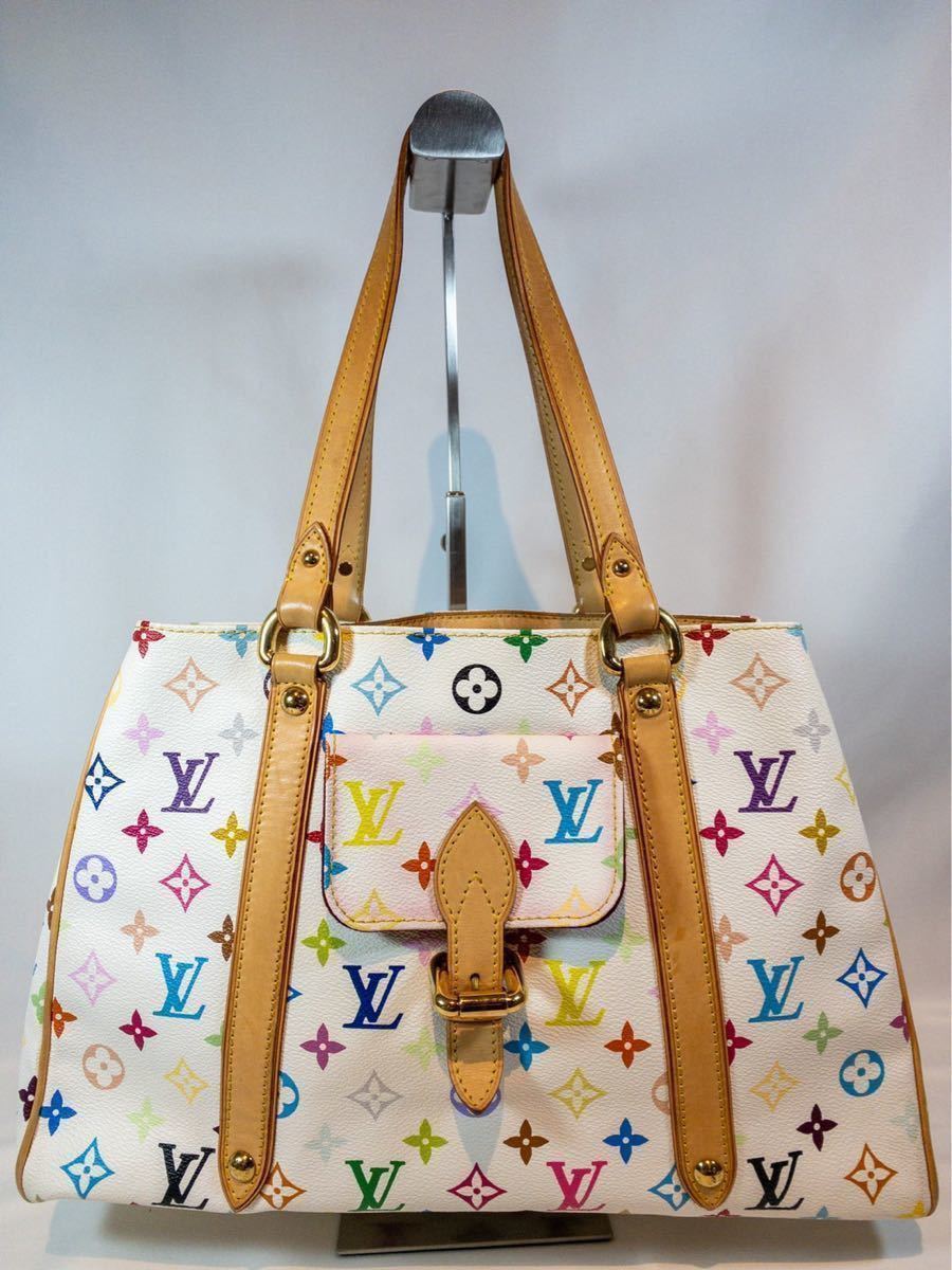 ルイヴィトン バッグ LOUIS VUITTON ｵｰﾚﾘｱ モノグラム ﾄｰﾄﾊﾞｯｸﾞ ﾚｻﾞｰ ﾎﾜｲﾄ マルチカラー