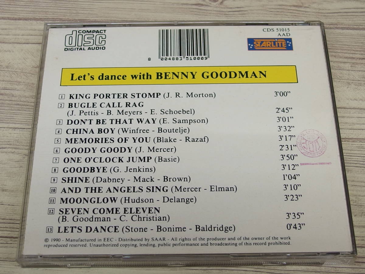 CD / Let's dance with BENNY GOODMAN / ベニー・グッドマン / 『D24』 / 中古の画像2