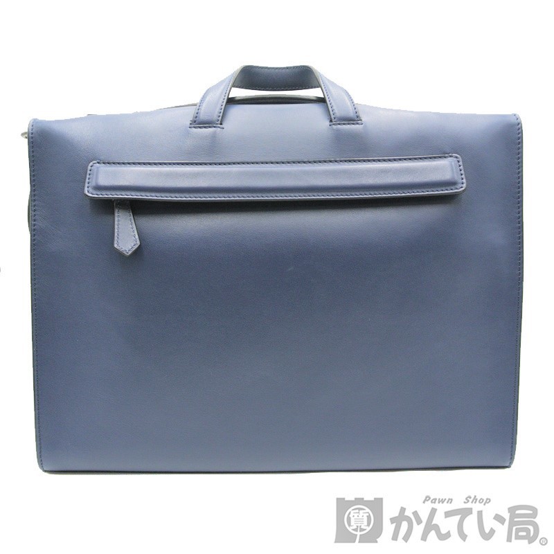 FENDI【フェンディ】2WAY ビジネスバッグ ネイビー レザー ブリーフケース ショルダーバッグ 鞄 メンズ【中古】USED-A_画像4