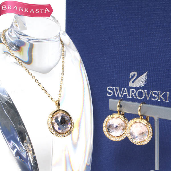 美品】☆SWAROVSKI・スワロフスキー☆ネックレス×ピアス セット