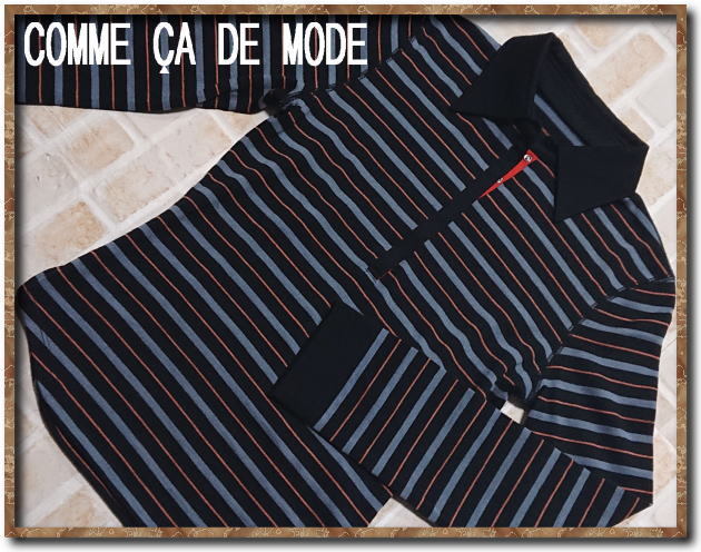  beautiful goods!!*COMME CA DU MODE jersey Comme Ca Du Mode print entering border knitted *