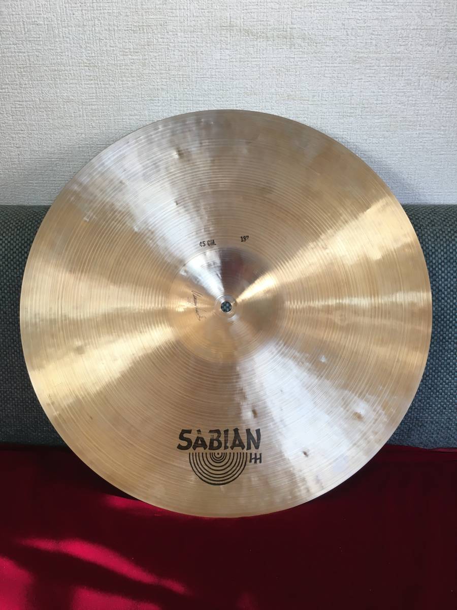 【1981年最初期モデル 】SABIAN Hand Hammered Medium Ride 18インチ 1680g 青山純_画像4