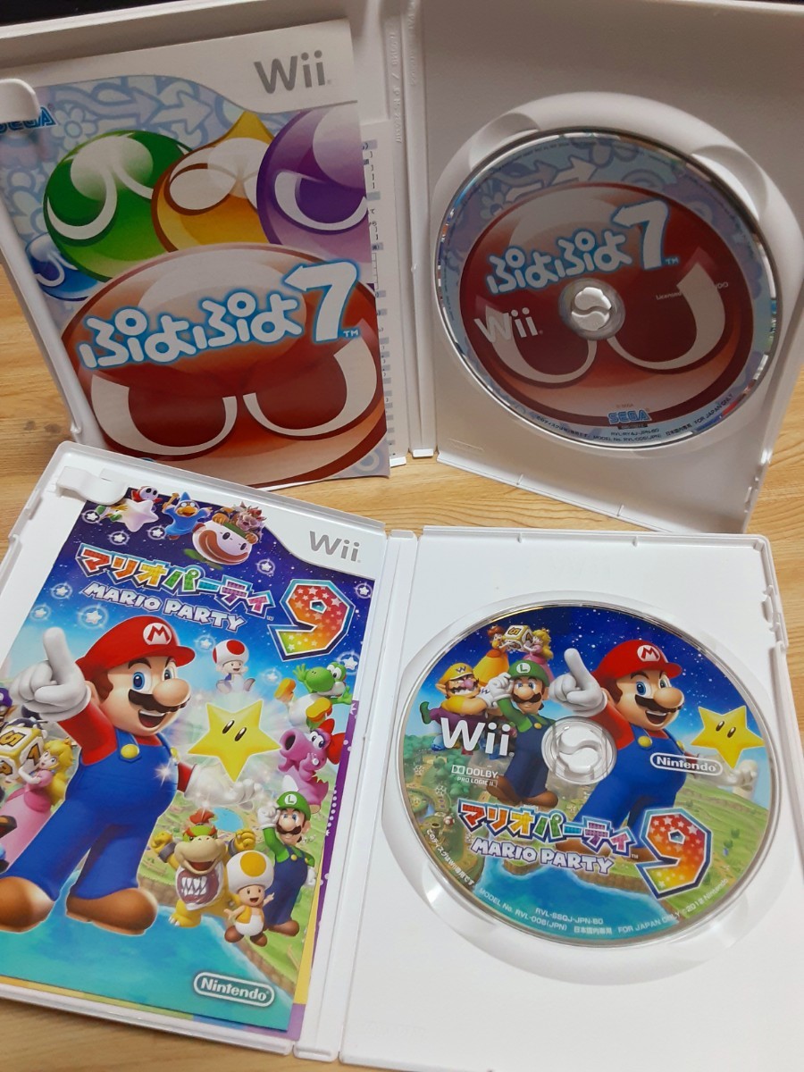 Wiiソフト "マリオパーティ9 ＆ ぷよぷよ7" 動作確認済み