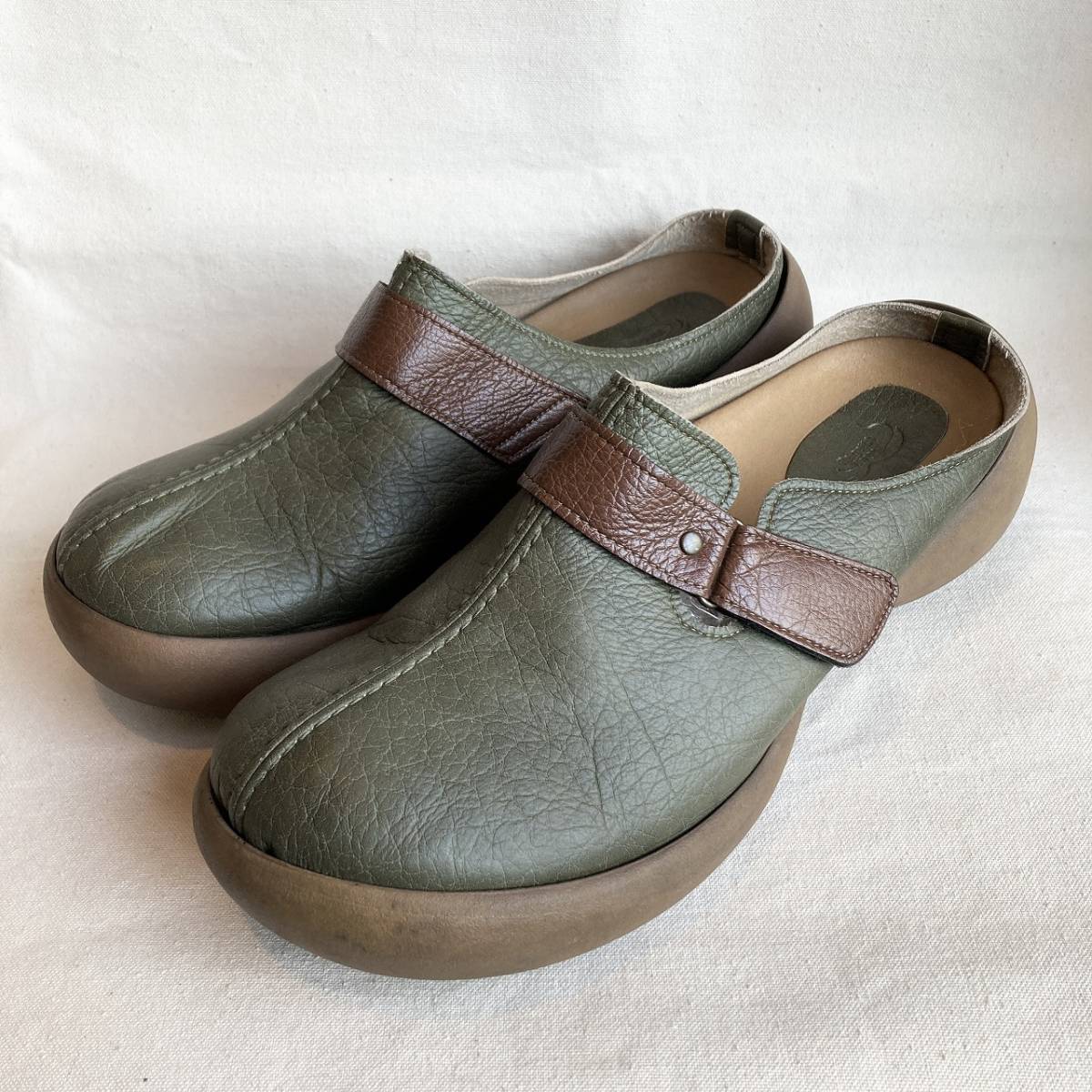 Regetta Canoe リゲッタカヌー メンズ S レザー サンダル サボ