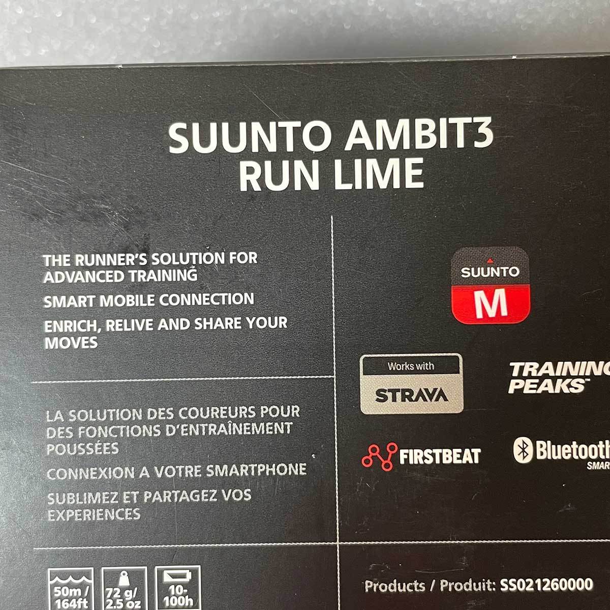 [未使用] SUUNTO AMBIT3 RUN LIME SS021260000 アンビット3ラン ライム 腕時計 スント_画像5