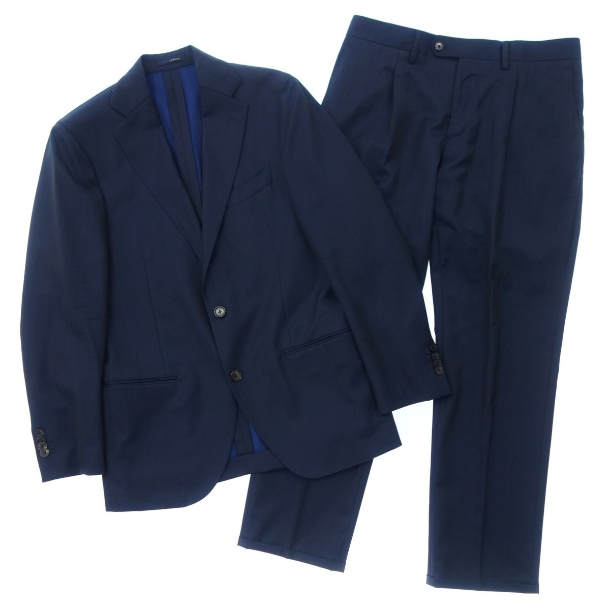 美品◇LARDINI ラルディーニ ウール シングルスーツ セットアップ 3B
