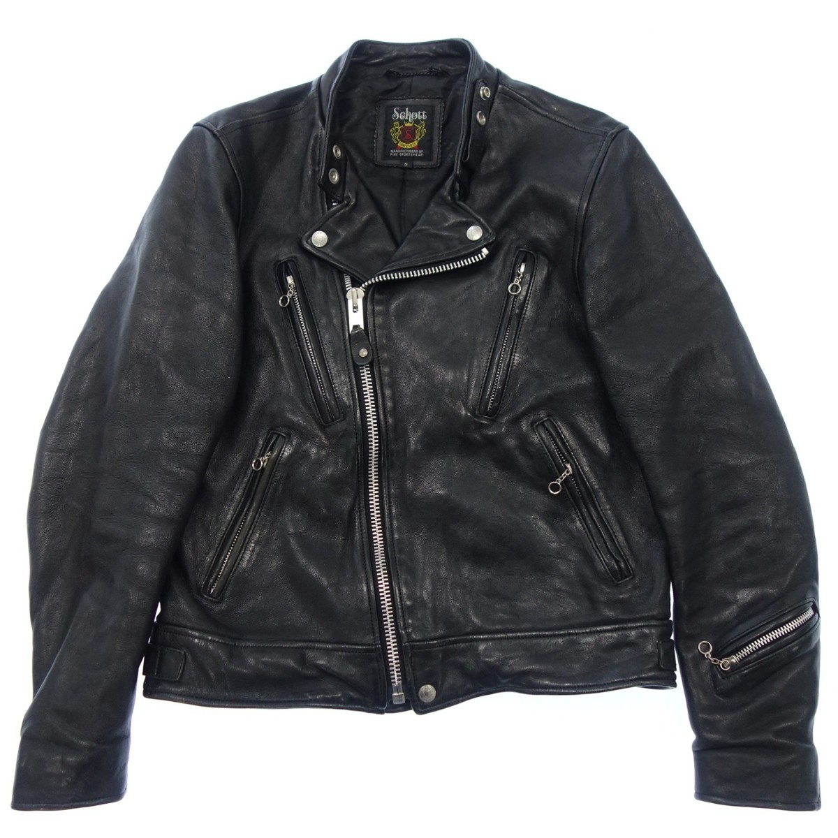 美品◇ショット 3171060 ラムレザー ダブル ライダース 美品◇ショット 3171060 ラムレザー ダブル ライダース