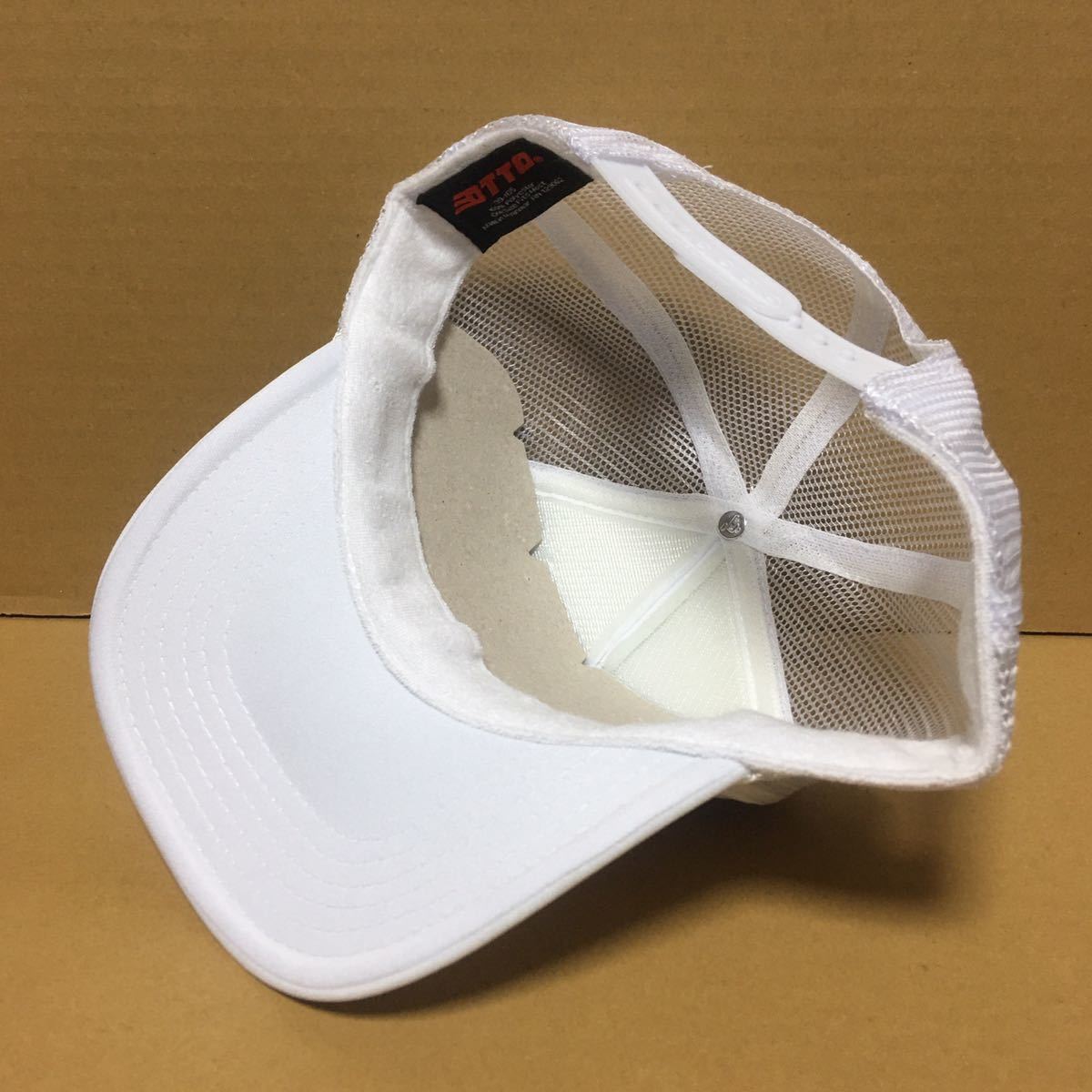 OTTO メッシュキャップ ホワイト 白 WHITE シロ オットー CAP アメカジ 帽子 ミリタリー USA アメリカ 野球帽 無地★_画像4