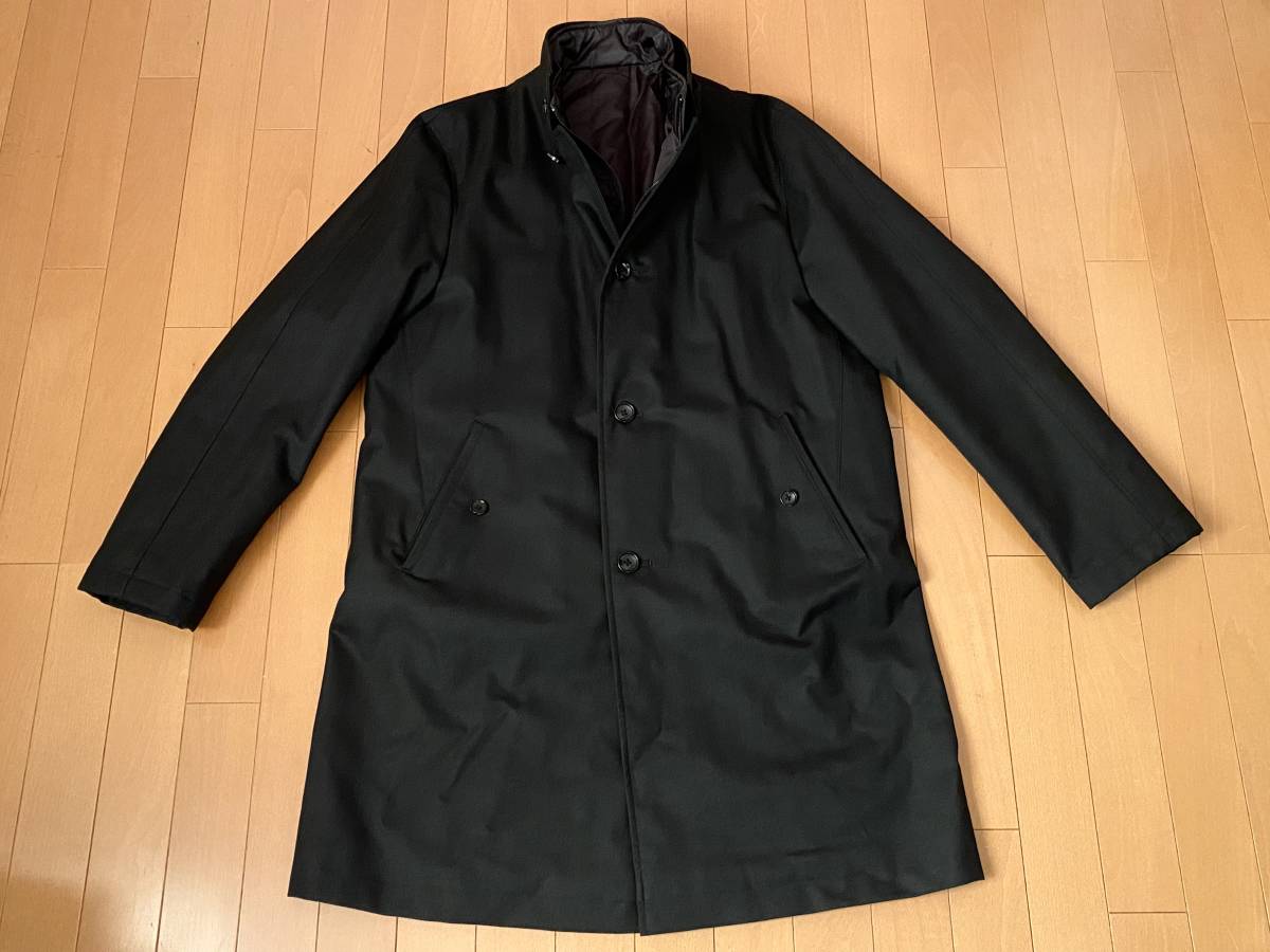 ほぼ新品 NEWYORKER ハーフコート ニューヨーカー コート メンズ ライナー付き 3way LL XL ブラック