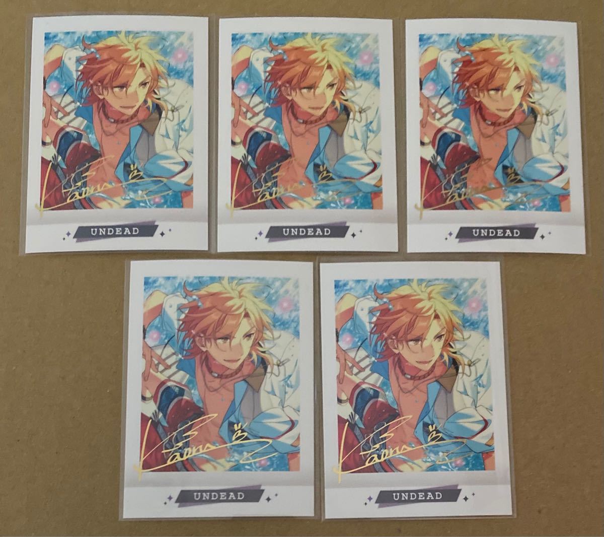 羽風薫 ぱしゃこれ 箔押し 5枚 あんスタ あんさんぶるスターズ IDOL