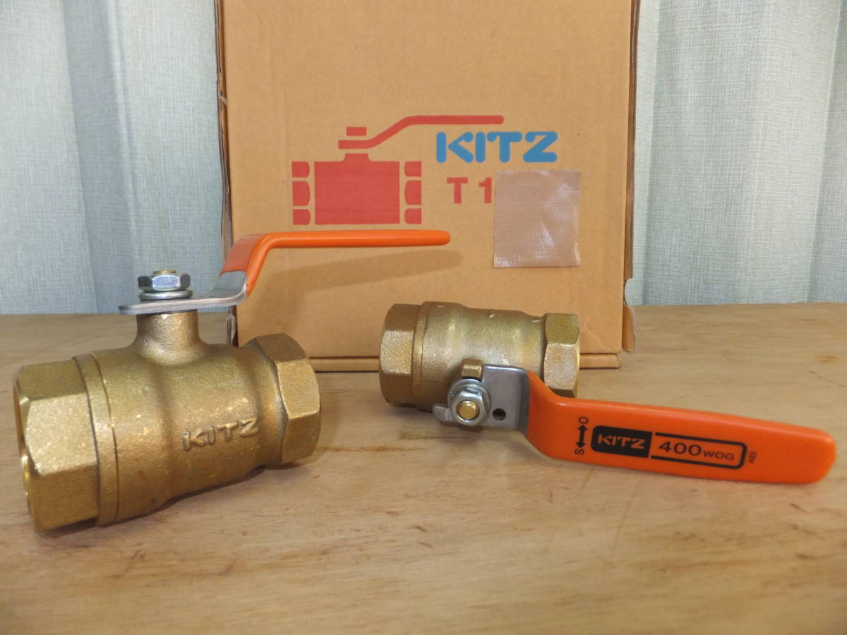 大きい割引 未使用処分 KITZキッツ 400型Tボールバルブ 2個組 呼び径（1B 25A） - 工事用材料 - hlt.no