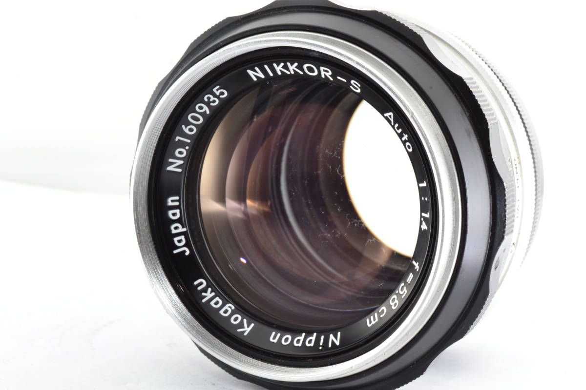 ★希少品★ ニコン Nikon NIKKOR-S Auto 5.8cm F1.4 #3924_画像1