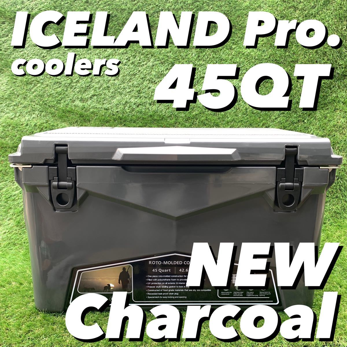 クリアランスセール‼️アイスランドクーラーボックス 45QT チャコール