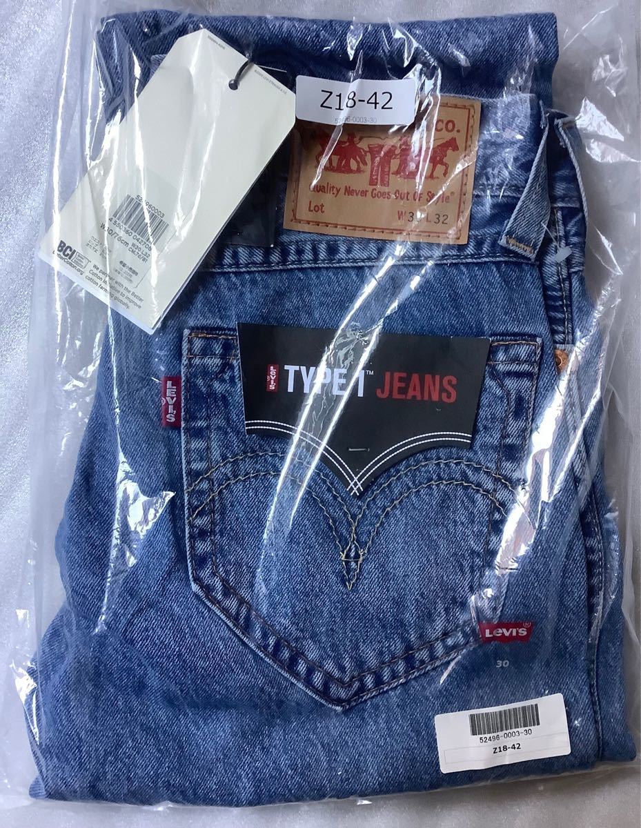 リーバイス Levis 新品 メンズ TYPE1 JEANS シンプル デニム ジーンズ ロングパンツ 30インチ