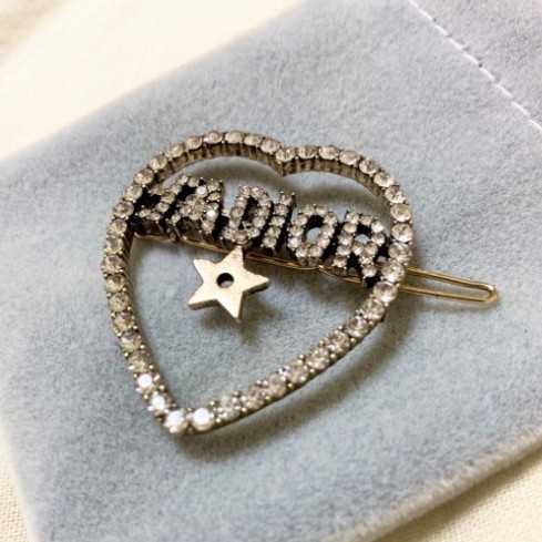 Dior ディオール JADIOR ジャディオール ビジュー ハートヘアピン 星